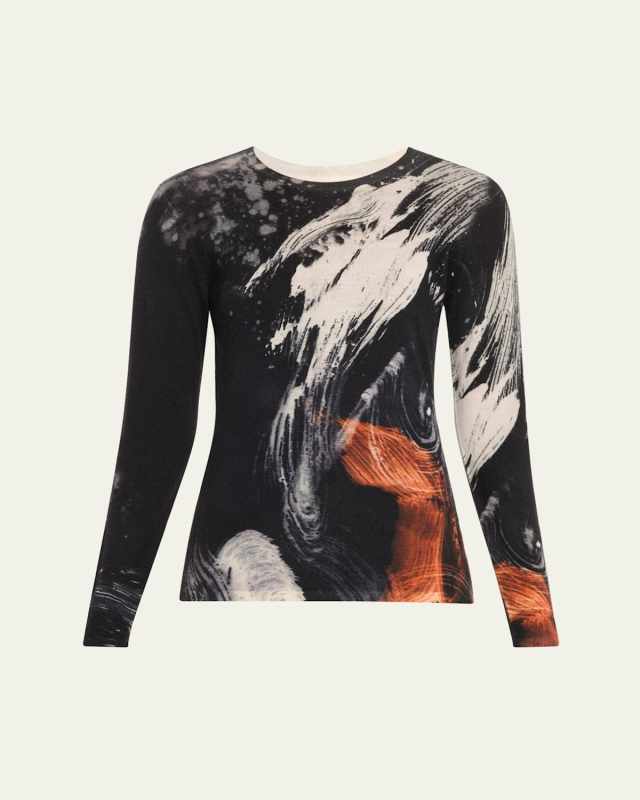 Brushstroke Merino Wool Sweat